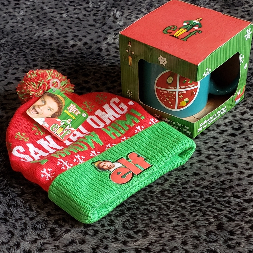 Elf Hat & Mug, (Will Ferrell movie Elf)